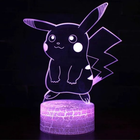 Pokemon Go 3D LED Lamp Colour Change Night light Table Lamp 3 Plates - Picture 4 of 14